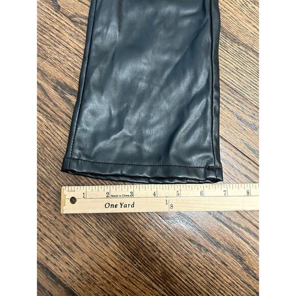 Mother Women's Mid Rise Faux Leather The Insider Ankle Jeans in Black Size 23 - Picture 14 of 14